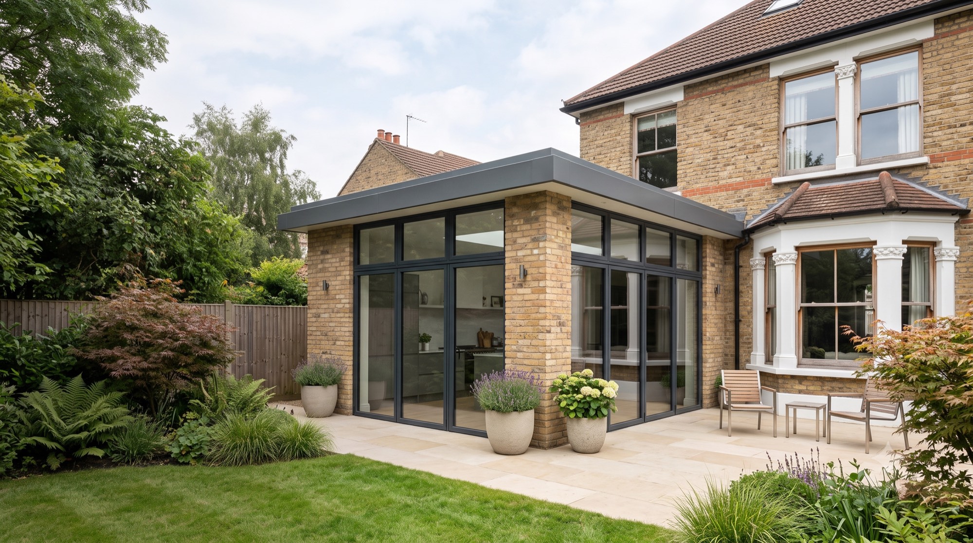 A bright contemporary home extension